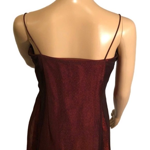 Georgiou Studio Wine Spaghetti Straps Evening Gown - Picture 6 of 9